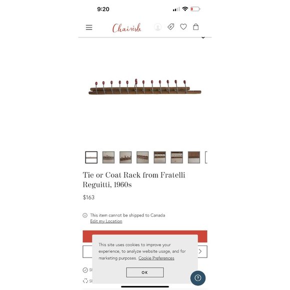 Wood & Brass Tie Rack Fratelli Reguitti, 1960s Vintage - Picture 10 of 10